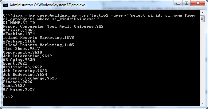 Command line InfoStore Query Builder with export to Excel | bukhantsov.org